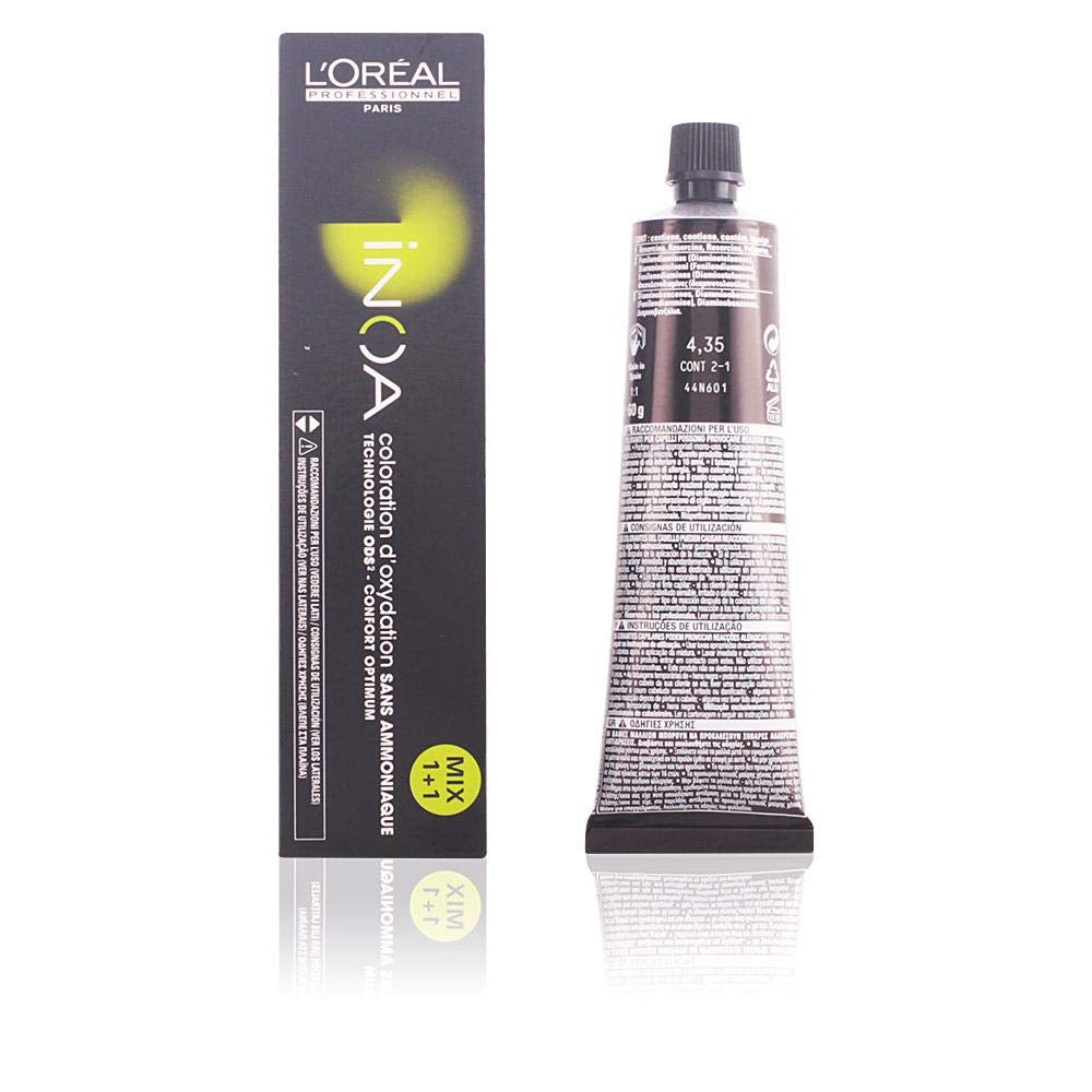 L'Oréal Professionnel INOA Colorație oxidativă fără amoniac 4 maro mediu, 1 pachet, (1x 60 ml)
