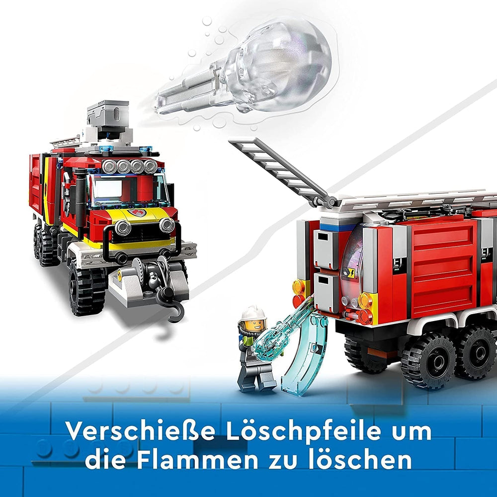 LEGO 60374 City Fire Brigade Command Vehicle Modern Fire Truck Toy with Fire Fighting Drones Figures for Kids Building Sets Besuche den LEGO-Store