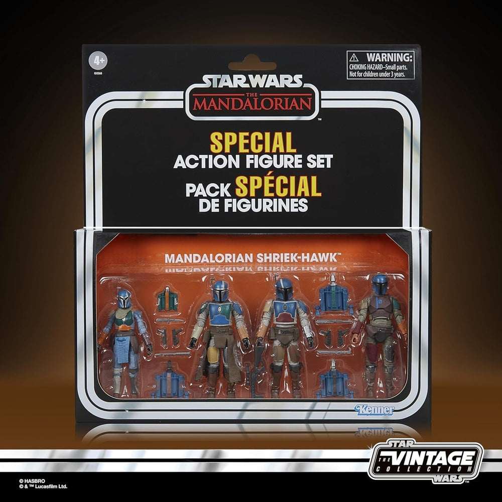 Star Wars Colecția Vintage Mandalorian Shriek-Hawk, 4-Pack Mandalorian, Scala 9.5 Cm Action figures Naty Shop