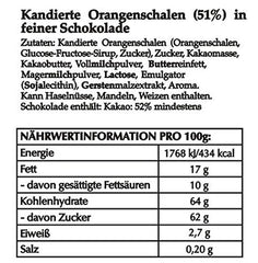 Hofbauer Vienna Orangette raw, chocolate covered orange slices, 1000 g
