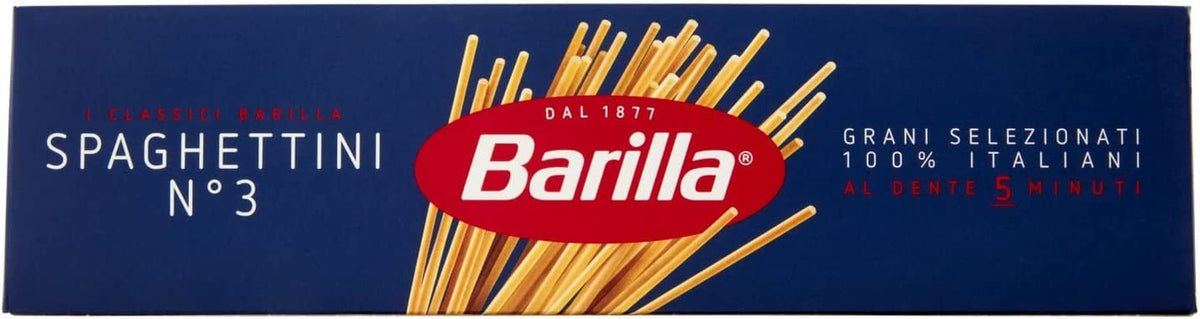 Barilla Pasta Klassische Spaghetti n.5 aus high-quality Hartweizen immer al dente, (1 x 500 g), geschmacklos