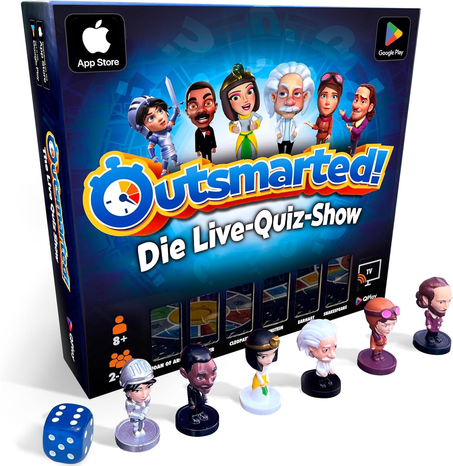Outsmarted – Digital Quiz Board Game | Children, adolescents and adults | Next Generation Gaming Night for Family and Friends | 2–24 players | Ages 8+ | Over 10,000 questions
