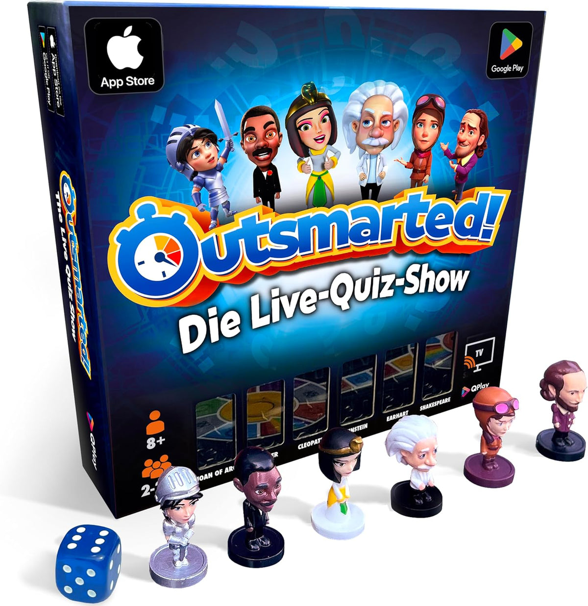 Outsmarted – Digital Quiz Board Game | Children, adolescents and adults | Next Generation Gaming Night for Family and Friends | 2–24 players | Ages 8+ | Over 10,000 questions