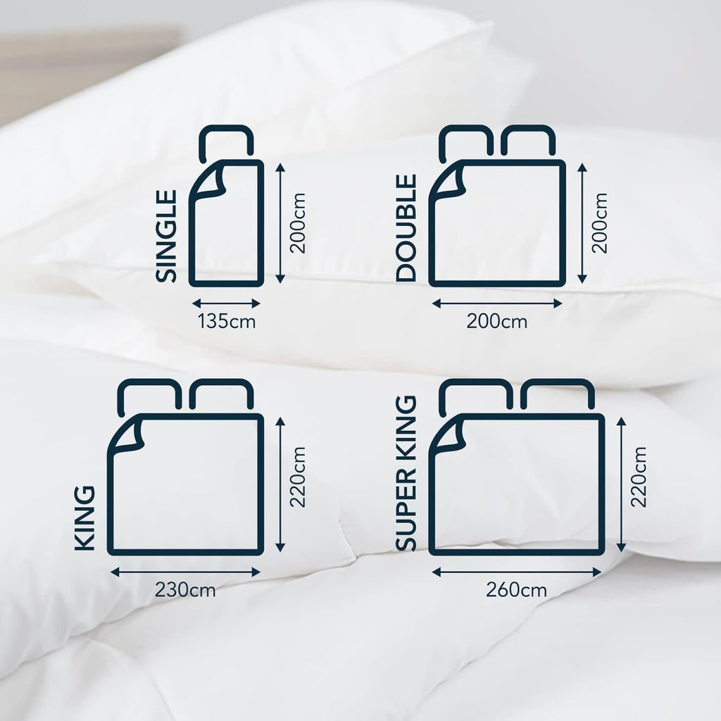 Plapumă pentru alergii Snuggledown Freshwash, 13,5 Tog Winter Warm, bumbac, alb, pat single Plapumi si pilote Naty Shop