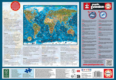 Educa - Wonder of the world, jigsaw puzzle 12000 pieces adults and children from 14 years old, world map (19057) Puzzle Naty Shop