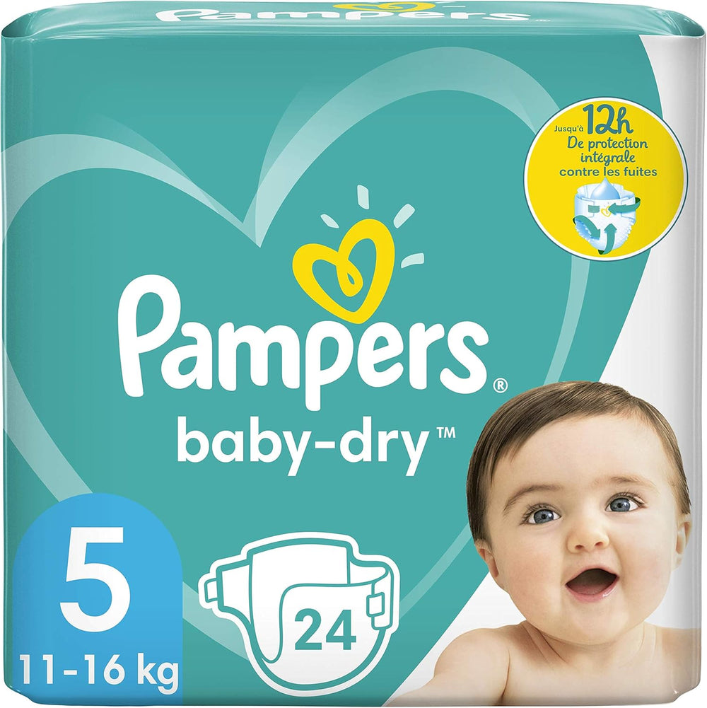 Pampers diapers for babies size 5 (11-16 kg), 24 pieces, up to 12 hours of protection against leaks