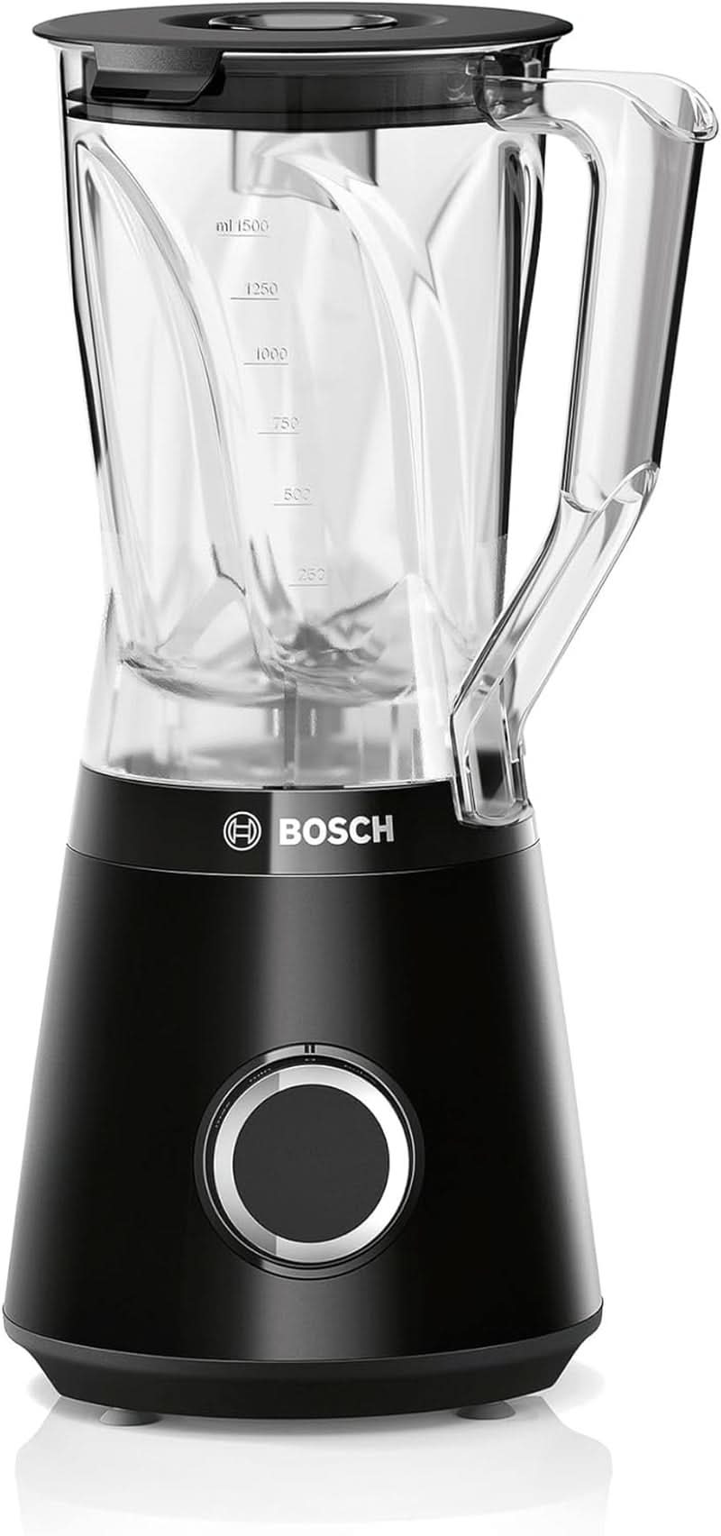 Bosch Standmixer Vitapower Serie 4 MMB6141B, Hochwertige Edelstahl-Klingen, 1.5L Tritan-Mixbehälter, Spülmaschinengeeignete Teile, 30,000 U/Min, 1200 W, Schwarz Kitchen Naty Shop