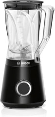 Bosch Standmixer Vitapower Serie 4 MMB6141B, Hochwertige Edelstahl-Klingen, 1.5L Tritan-Mixbehälter, Spülmaschinengeeignete Teile, 30,000 U/Min, 1200 W, Schwarz Kitchen Naty Shop