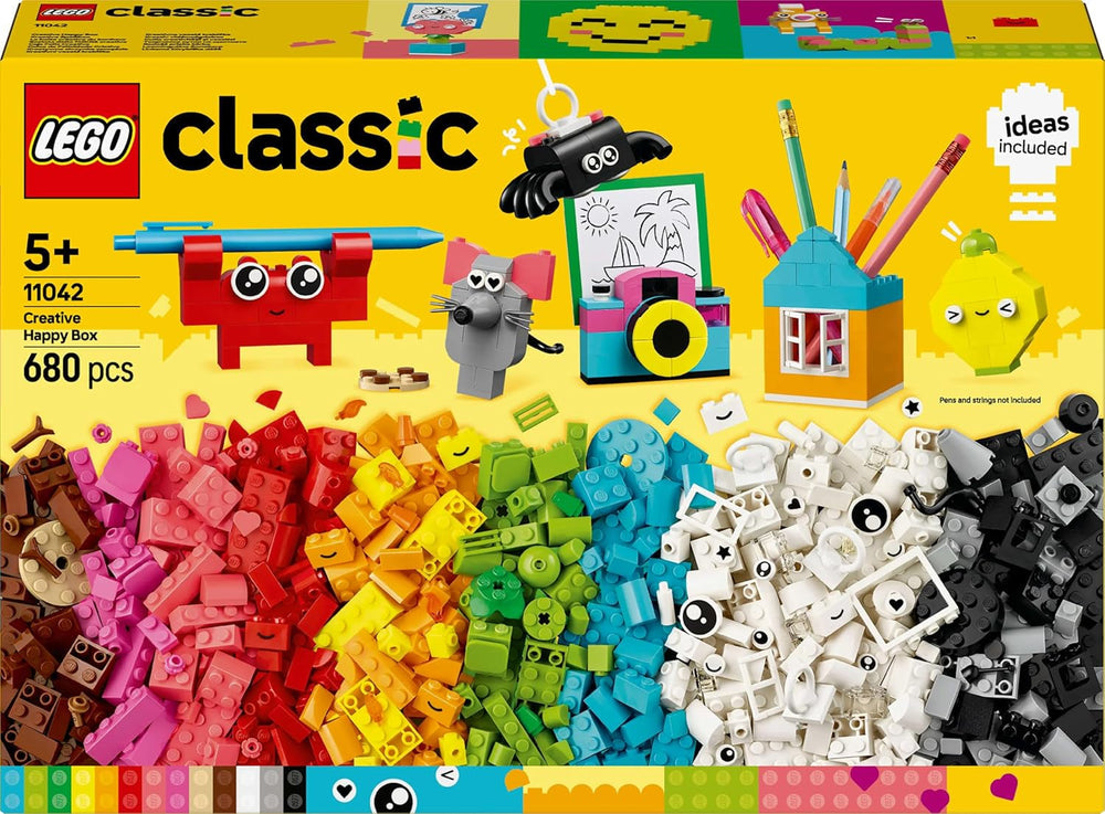 LEGO Classic Creative Fun Box, Colorful Building Bricks for Imaginative Role Play, Building Set for Beginners, Toys for Girls and Boys from 5 Years, Rebuildable Models 11042 Building Sets Besuche den LEGO-Store