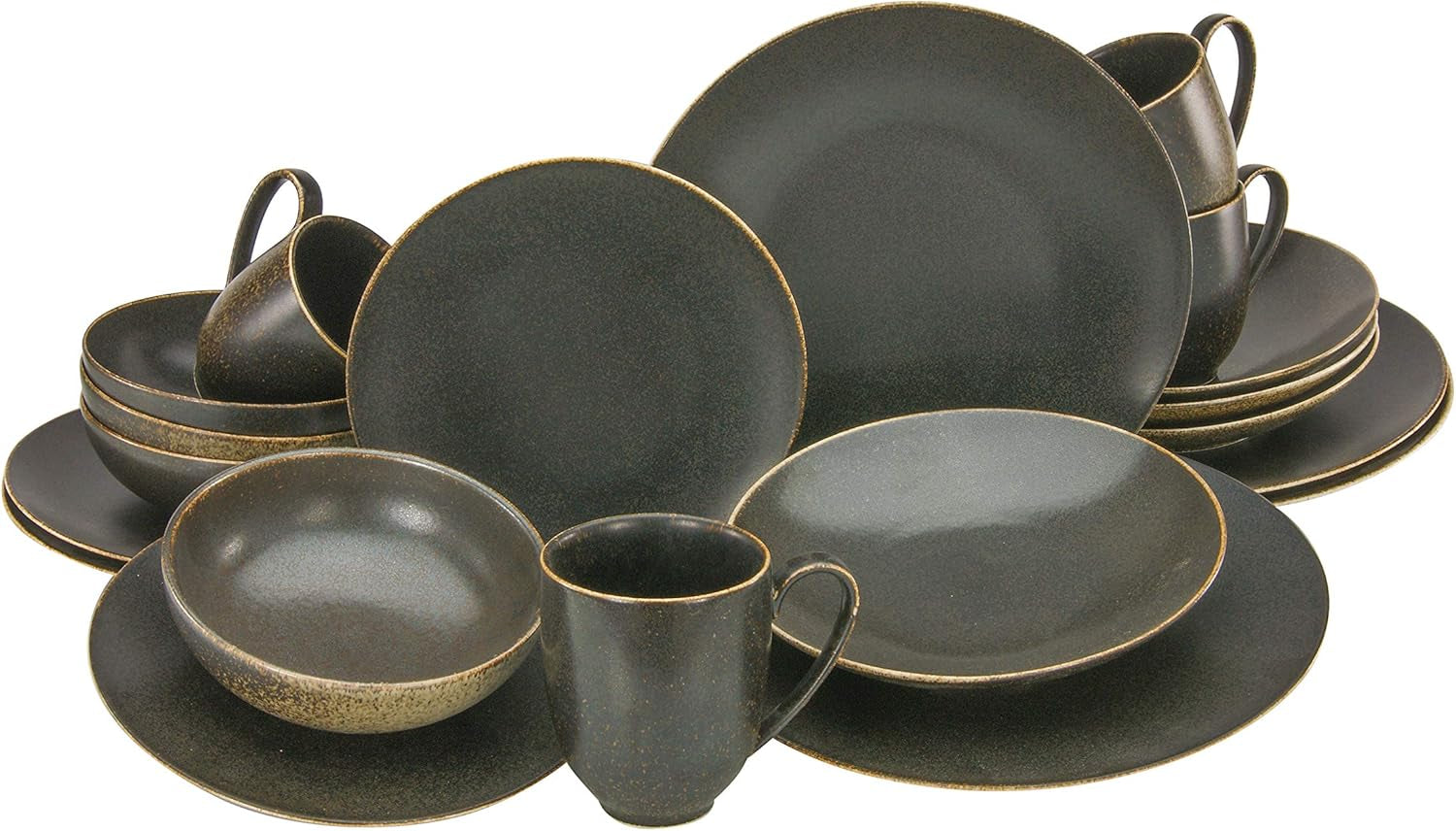 Creatable, 22408, Serie RUSTY, 20-Teiliges Geschirrset, Kombiservice Aus Porzellan, Spülmaschinen- Und Mikrowellengeeignet, Qualitätsproduktion Seturi vesela masa Naty Shop Kombiservice 20 Teilig