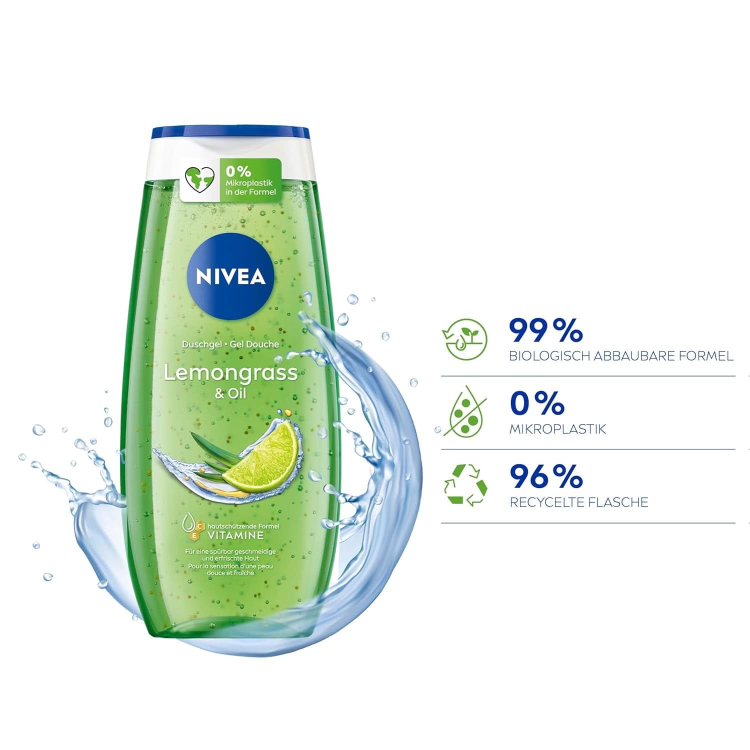 NIVEA Lemon Grass And Oil shower gel, 250 ml Shower and bath Naty Shop