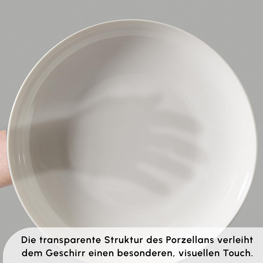 Set de veselă Karaca Allure pentru 12 persoane, New Generation Bone - Set rafinat pentru o cultură a mesei sofisticată