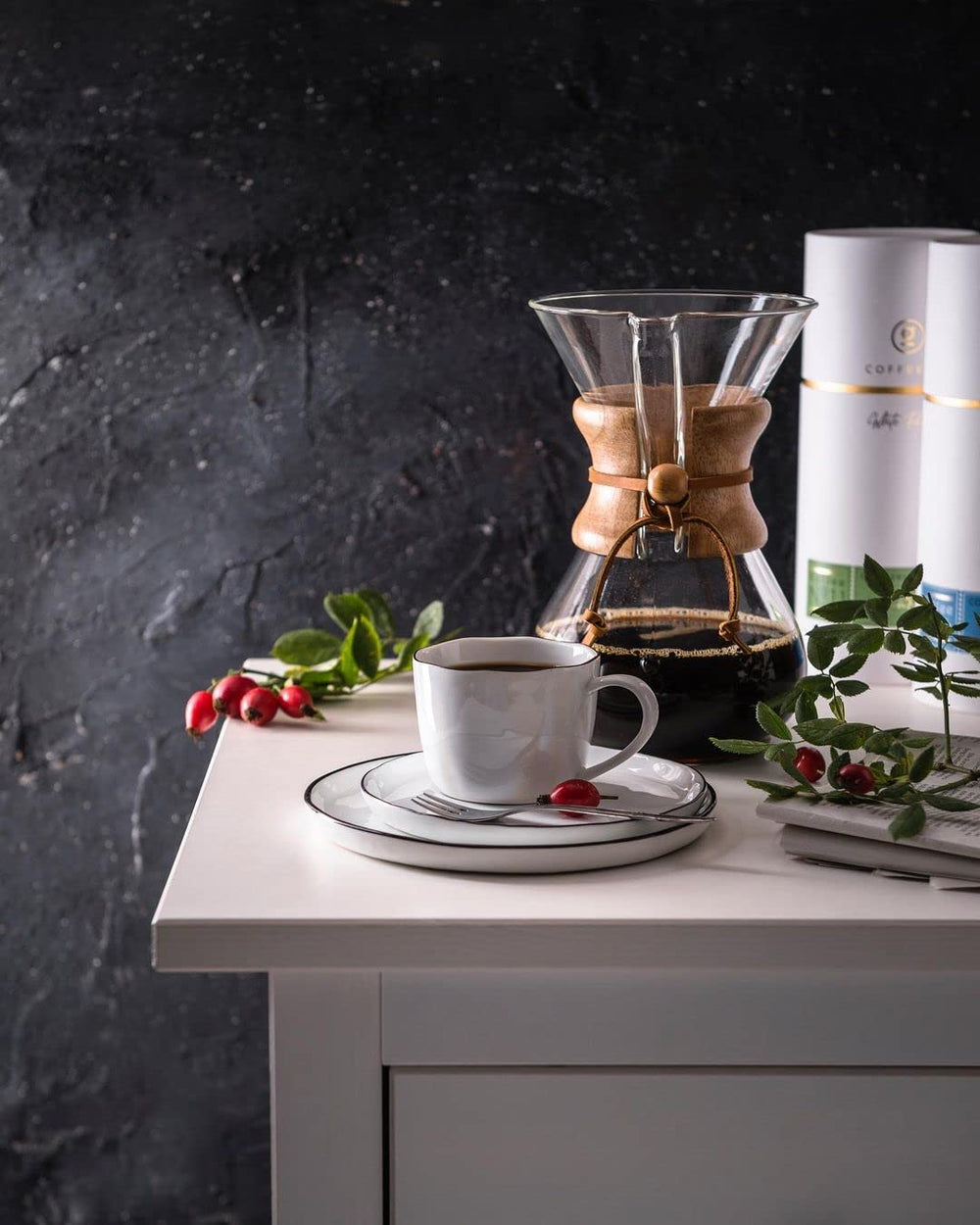 Boabe de cafea din Etiopia (nr. 12) - Cea mai fină Arabica de origine unică de la Coffee858 (320g) - Cafea complexă cu arome delicate de fructe de pădure - Cadou elegant