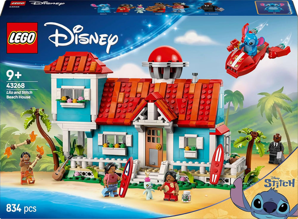 LEGO Ç€ Disney Beach House from "Lilo and Stitch" - Buildable toy with 6 rooms, observatory, spaceship and 5 minifigures - birthday gift for girls and boys 9+ and fans 43268 Besuche den LEGO-Store building sets