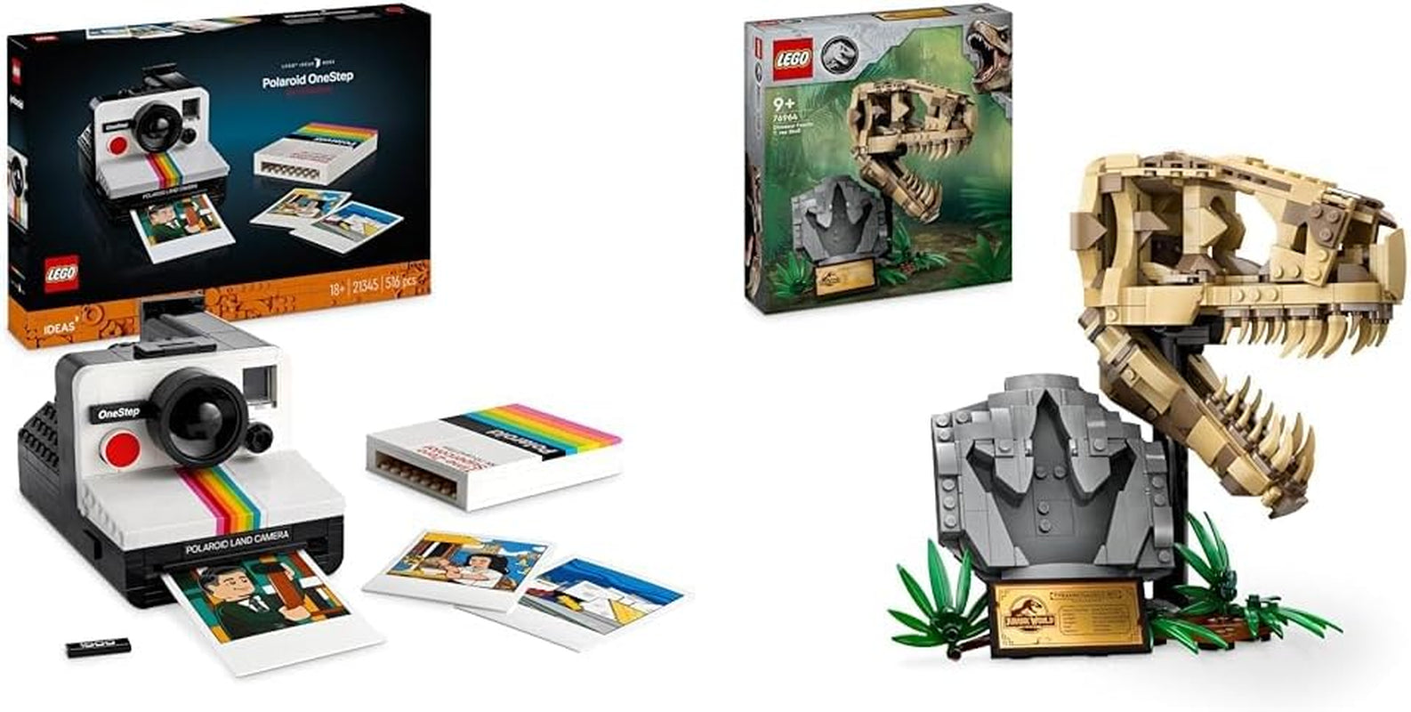 LEGO Ideas Polaroid Onestep SX-70 Camera Set for Adults, Collectible with Authentic Details, Creative Activity, Photography Gifts for Women, Men, Him, Her and Teens 21345 Building Sets Besuche den LEGO-Store Dinosaur Fossil Pack