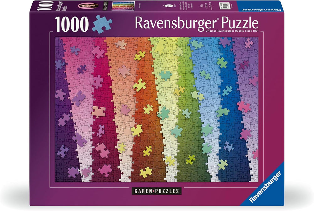 Ravensburger jigsaw puzzle for adults 1000 pieces - Color by color Puzzle Naty Shop