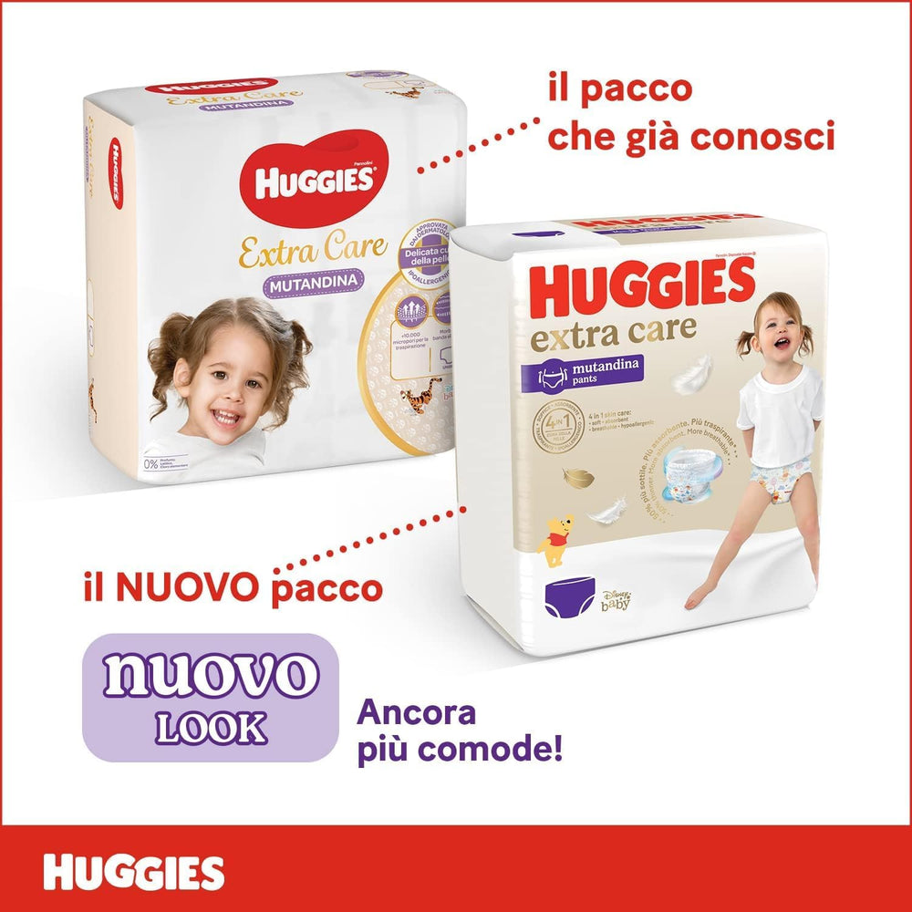 Huggies Extra Care diapers, ultra absorbent, size 5 (12-17 kg), 68 pieces