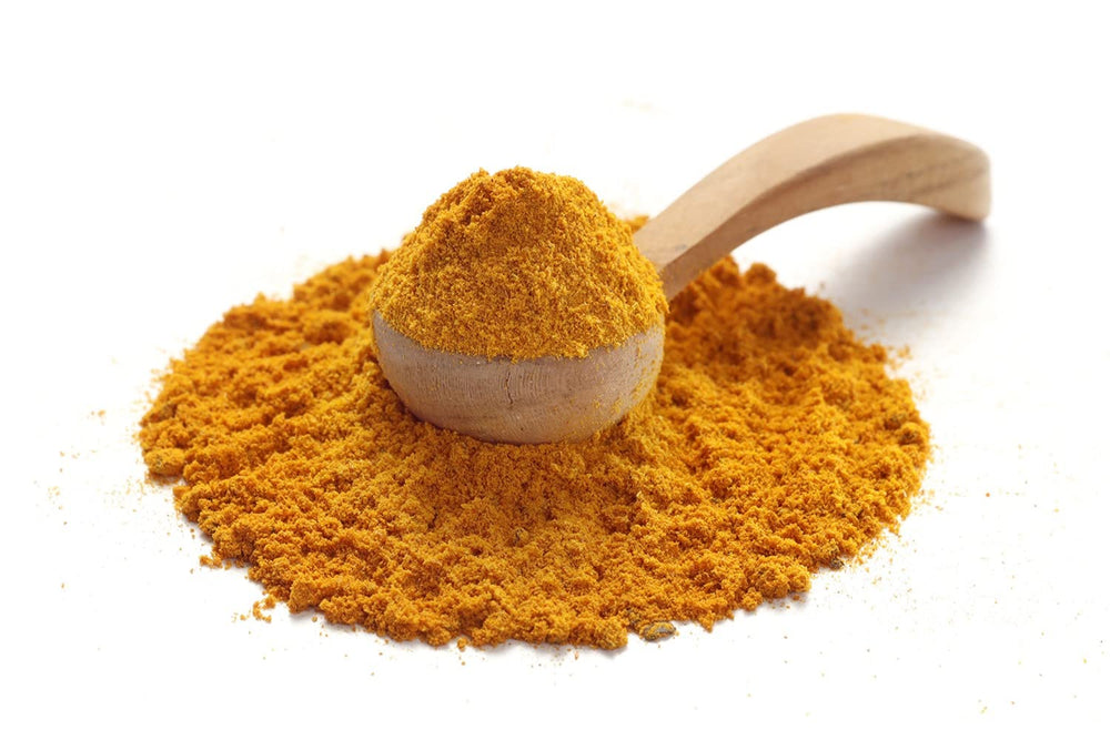 Ankerkraut Bio Golden Milk, Gewürz für goldene Milch, with Turmeric, Zimt und Ingwer, 75 g in a cork glass