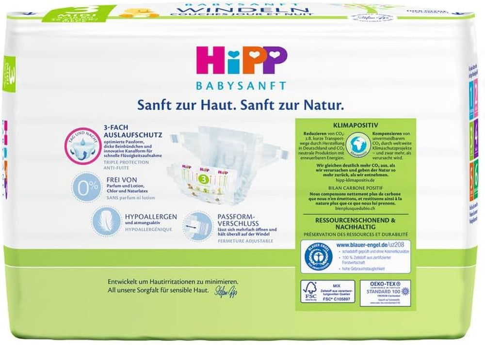 Midi 3 Carry diapers, pack of 3 (3 x 1 x 36 pieces)