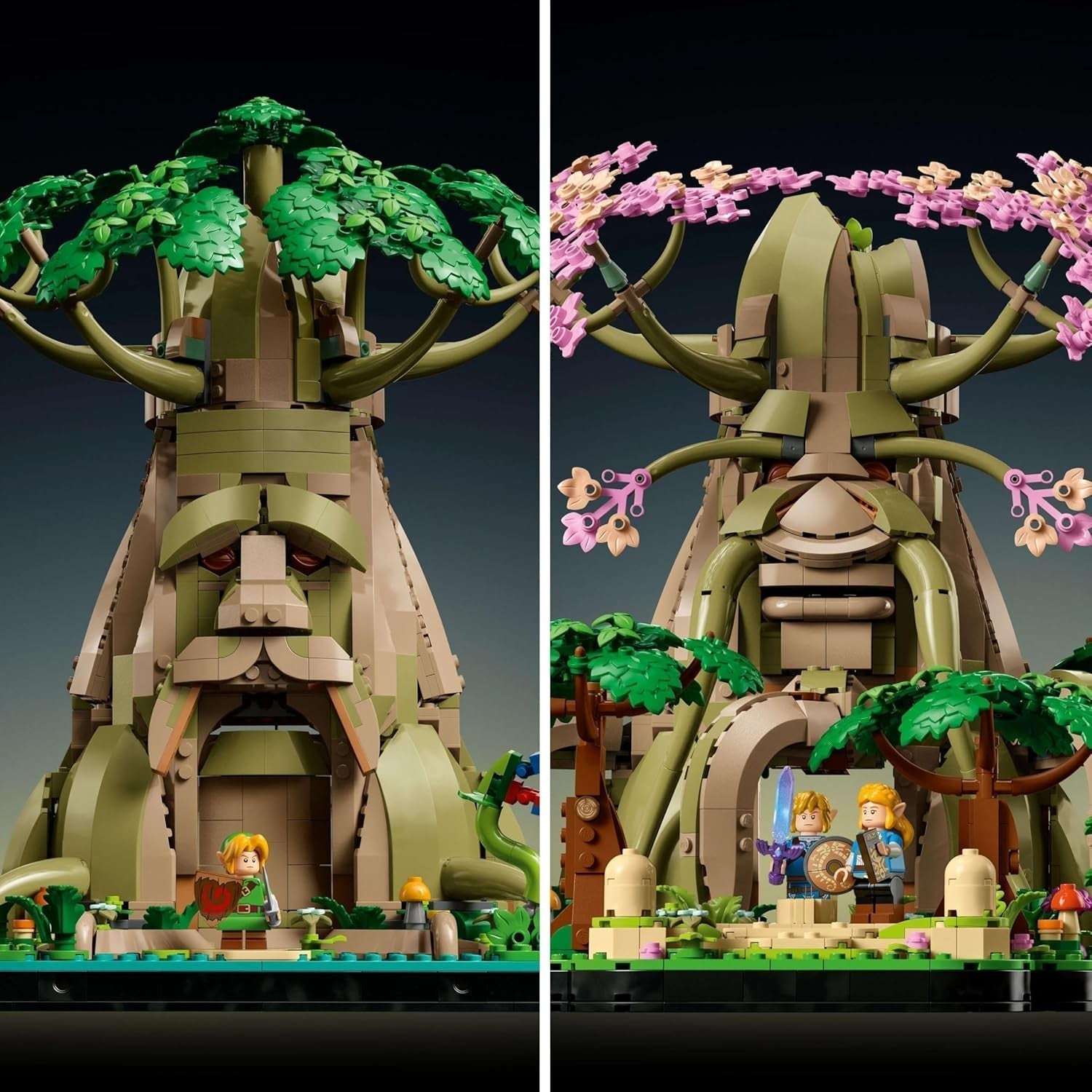 LEGO The Legend of Zelda Deku Tree 2-In-1 - collectible piece with Princess Zelda and 3 Link minifigures - building set for adults and gift idea for video game fans - 77092 Building sets Besuche den LEGO-Store