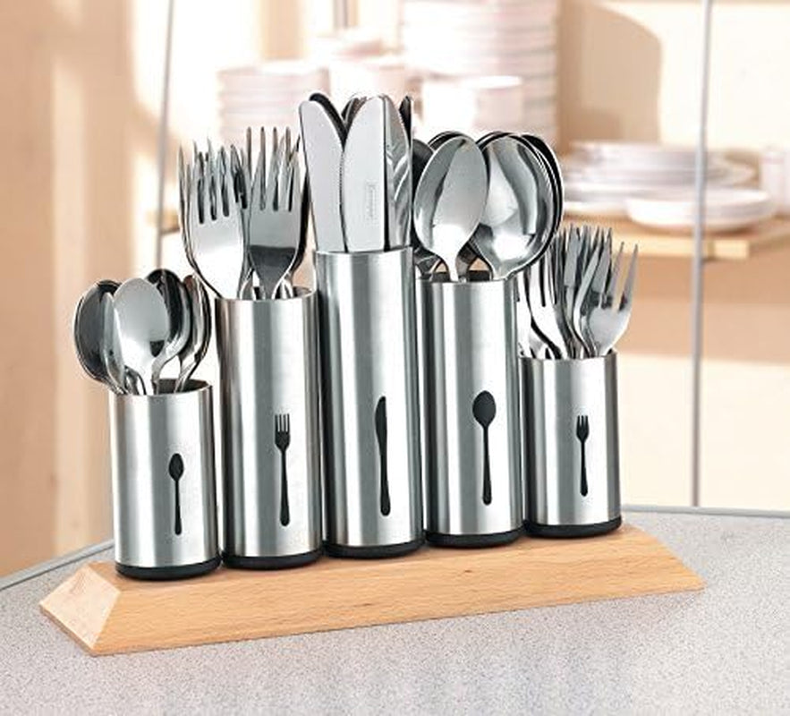 Stainless steel cutlery holder, 1 pack, silver Kitchen Naty Shop A 2 pcs