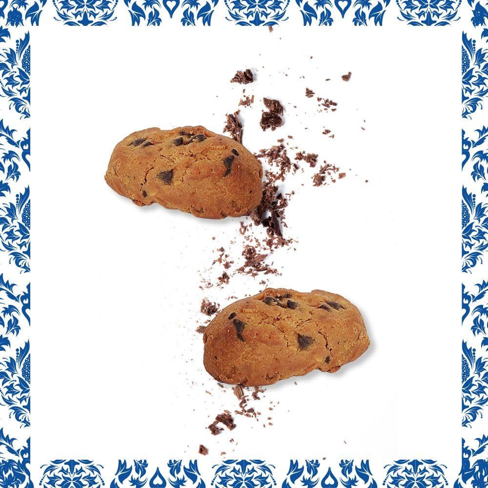 – Polvorones de ciocolată cu bucăți de ciocolată, cea mai înaltă calitate, biscuiți tipici de Crăciun, rețetă artizanală, 250 g (pachet de 2)