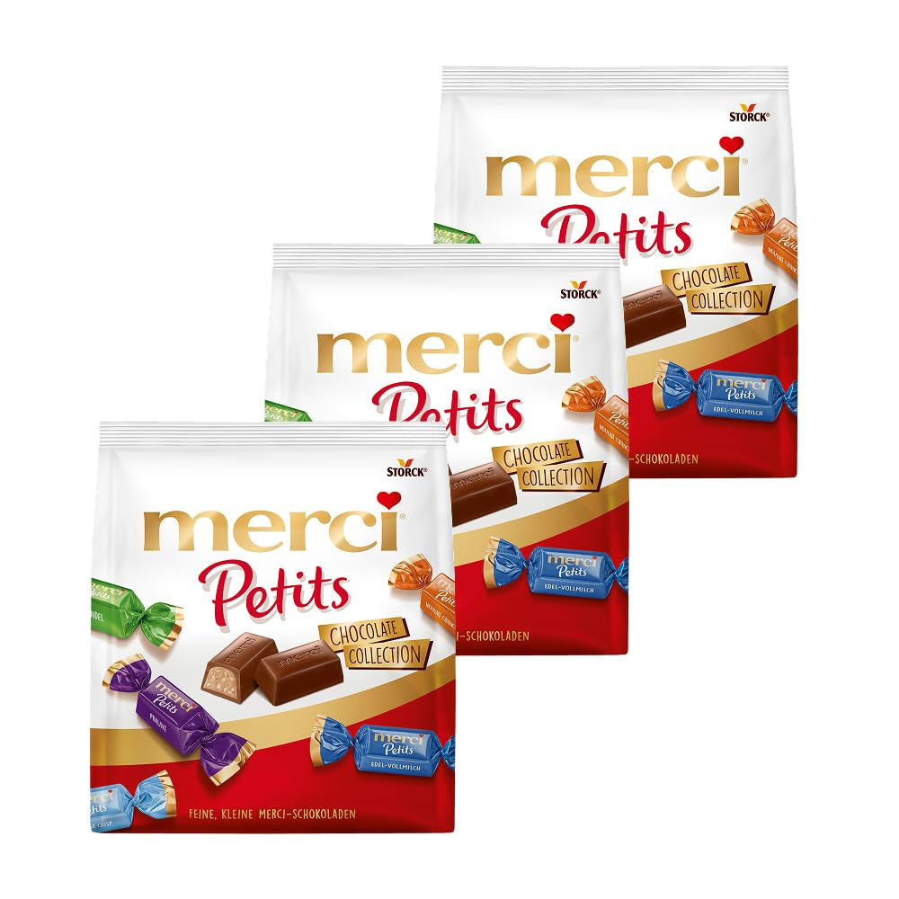 Merci Together - 1 x 175g - Filled chocolates in five varieties with fine milk chocolate - Chocolate pralines to share and give as gifts