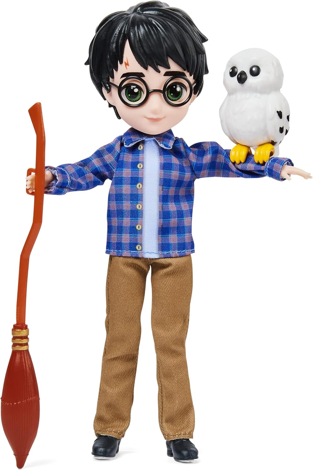 Wizarding World Harry Potter - Geschenkset mit 20.3 cm großer Harry Potter Puppe inclus Besen, Tarnumhang und weiterem Zubehörteilen