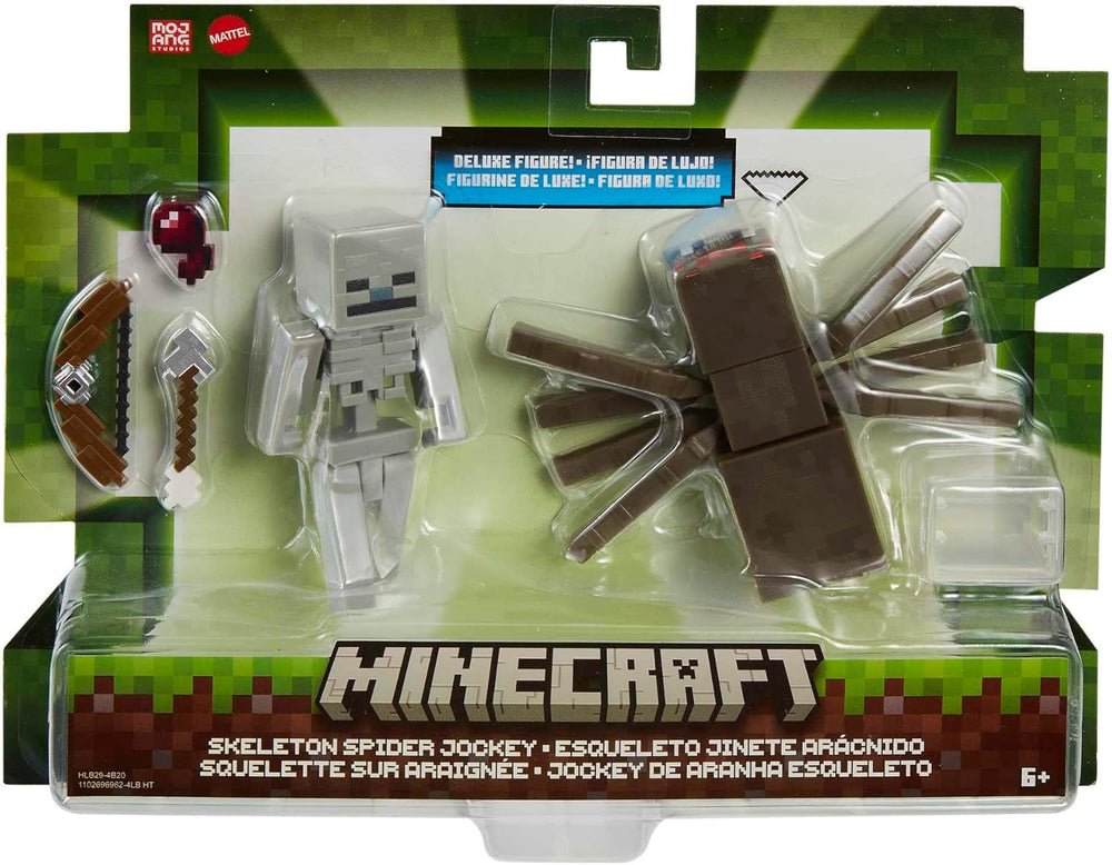 Mattel Minecraft Aprox. 8 cm Action Figure 2-Pack cu 2 figuri și 2 accesorii, figură de colecție ca cadou HLB29 Action figures Naty Shop