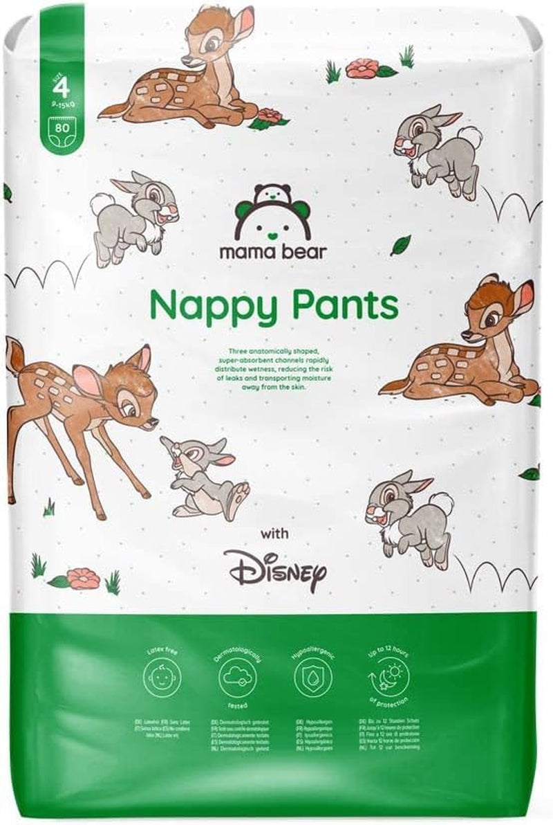 Amazon Brand: Mama Bear Disney Size 6 (15+ kg) - Monthly Pack, White, 120 Pieces (2 Packs of 60)