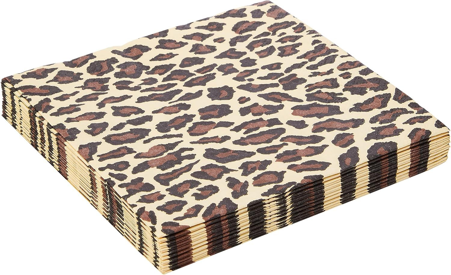 Șervețele de prânz Anniversary House Tiflair, imprimeu leopard, 3 straturi, multicolor, 33 Cm