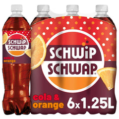 SCHWIPSCHWAP, The Original - Orange caffeinated cola drink, set 6 x 1.25 liters Non-alcoholic drinks Naty Shop New Version