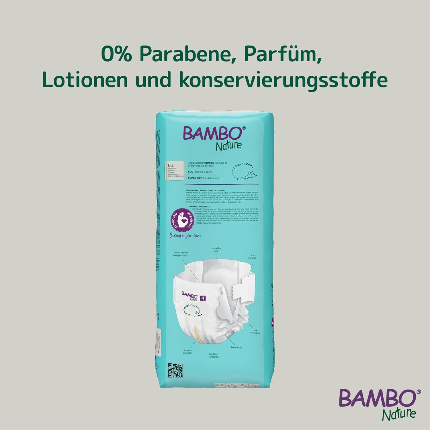 Bambo Nature baby diapers, size 4 (7-14 kg) - 48 pieces. Premium Diapers with Enhanced Leak Protection | Ultimate comfort and freedom for active kids | Dermatologically tested diapers
