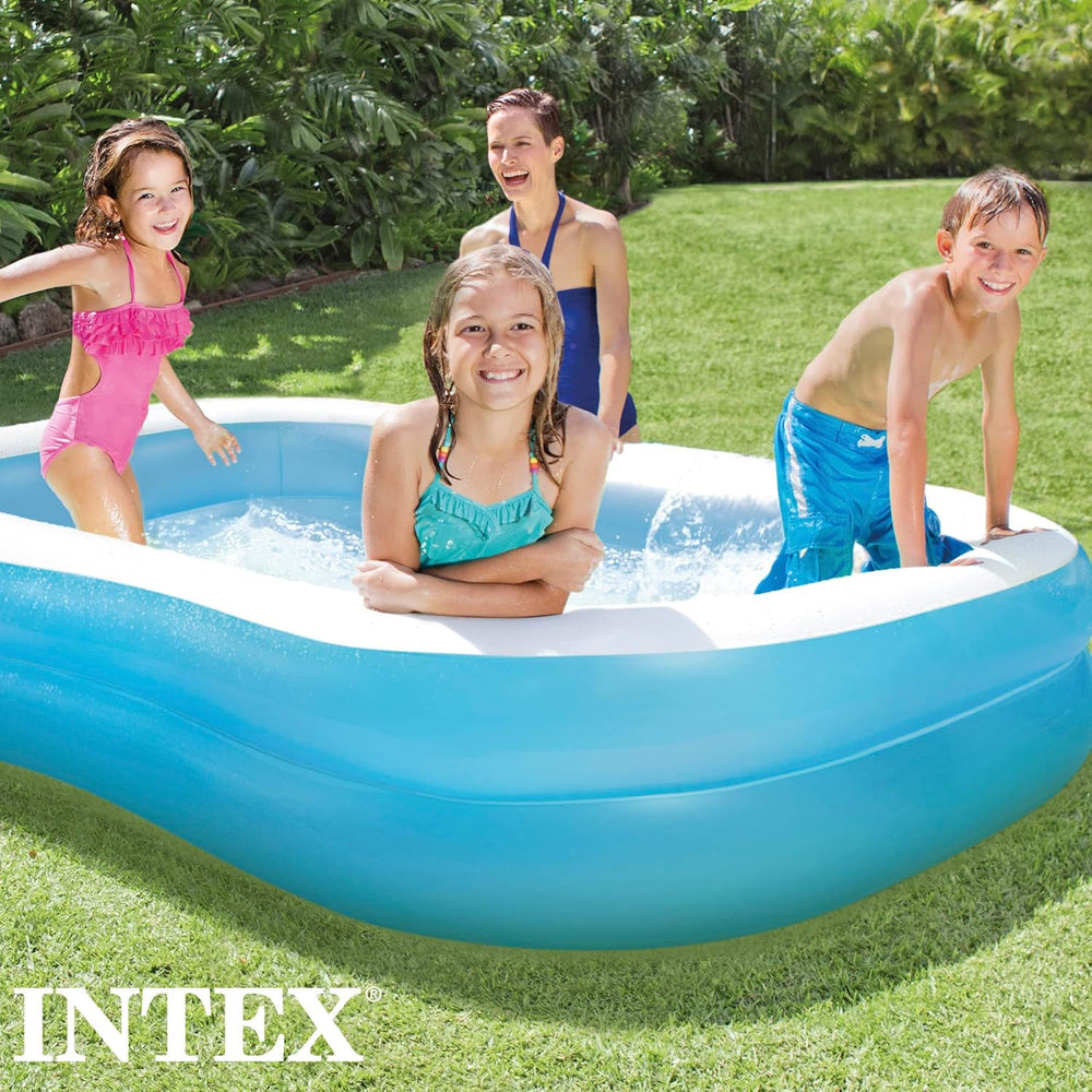 Intex Swim Center Family Pool, Inflatable, Dimensions: 203cm x 152cm x 48cm (57180NP)