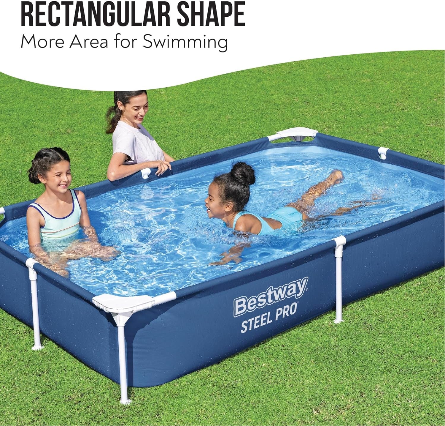 Pool 2.21m x 1.50m x 43cm / 7'3" x 59" x 17"