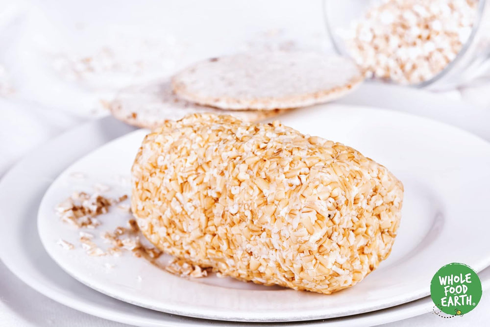 Wholefood Earth Pinhead Oatmeal Coarse Stabilized 3kg | Non-GMO | Rich in fiber