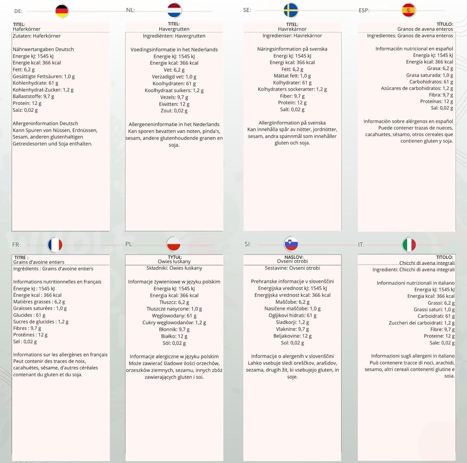 Oat groats Wholefood Earth 2 kg | Non-GMO | Natural | Rich in fiber