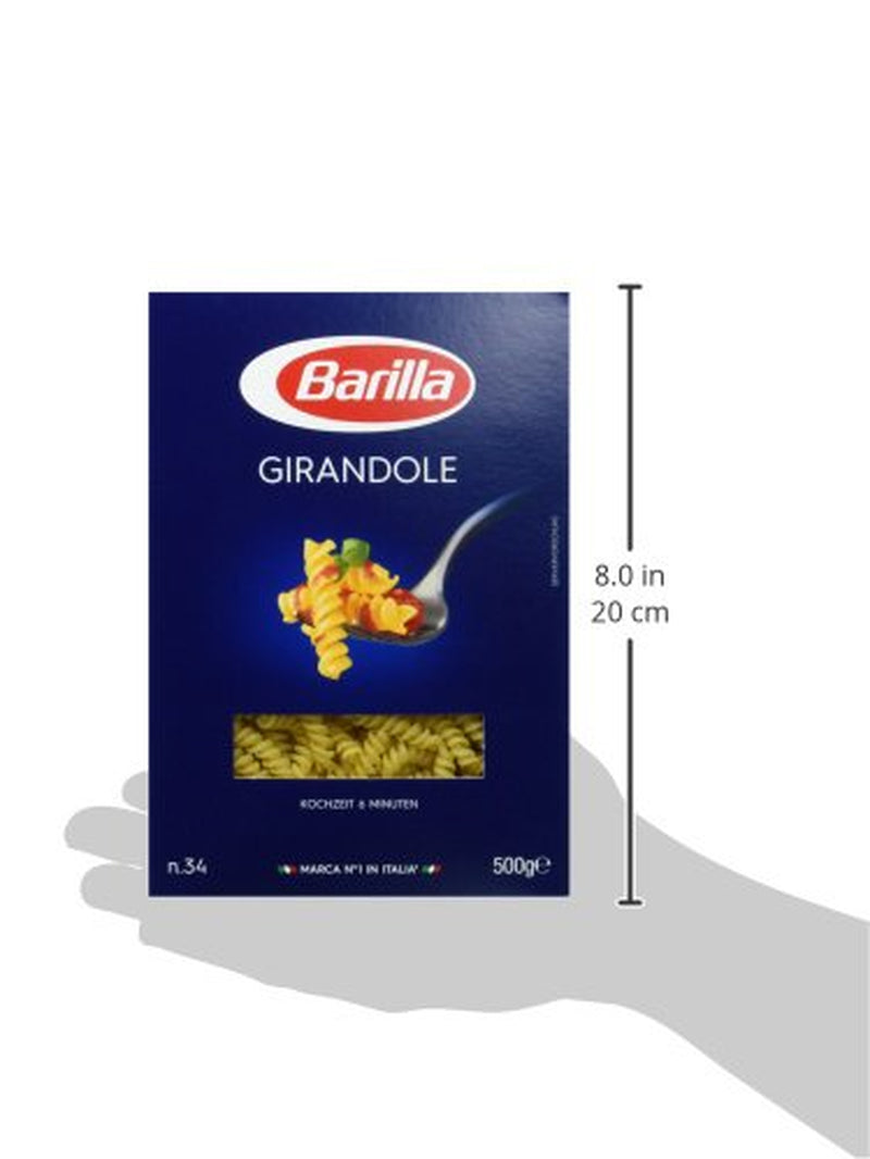 Pasta Barilla Classic Girandole no. 34, made from high quality durum wheat, always al dente (1 x 500g)