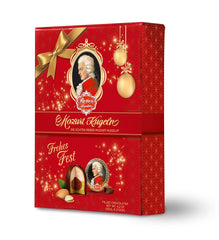 Reber Authentic Mozart Balls Christmas Edition Dark Chocolate Pralines Marzipan Nougat Ideal Christmas Gift Pack of 12
