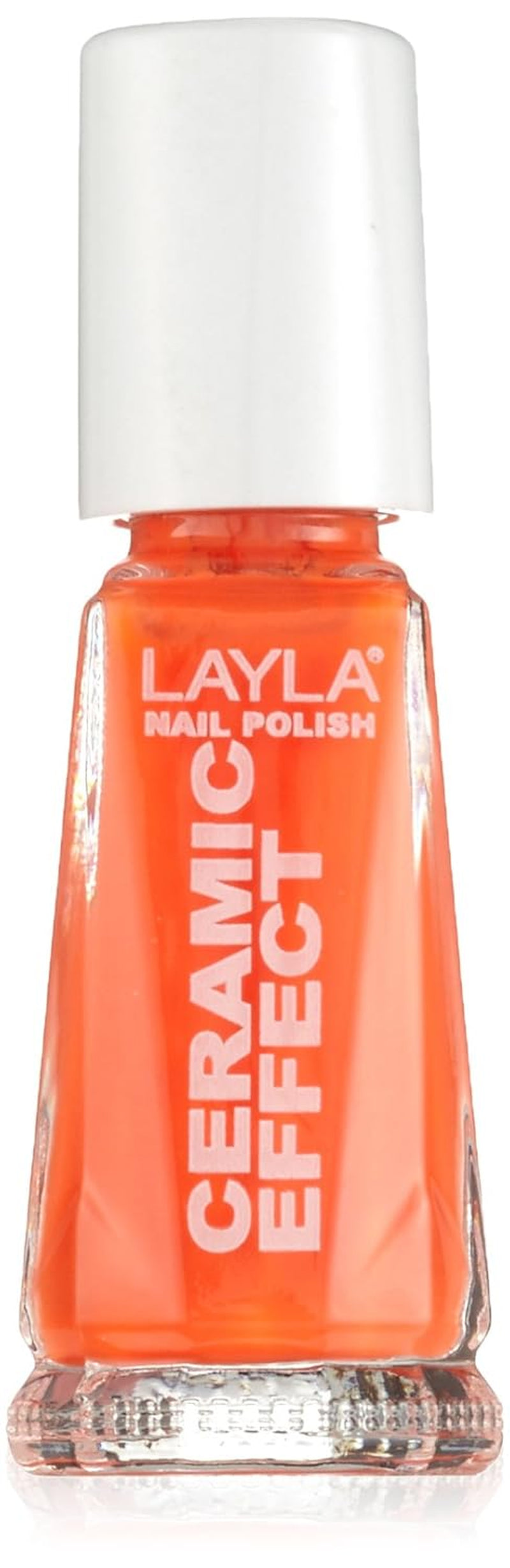 Cosmetics 1243R23-109 Ceramic Effect Nail Lacquer - orange fluo, 1er pack (1 x 0.01 l)