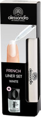Eyeliner set French Liner alessandro Effect Polish, white, 1 pack (3.2 ml + 5 ml)