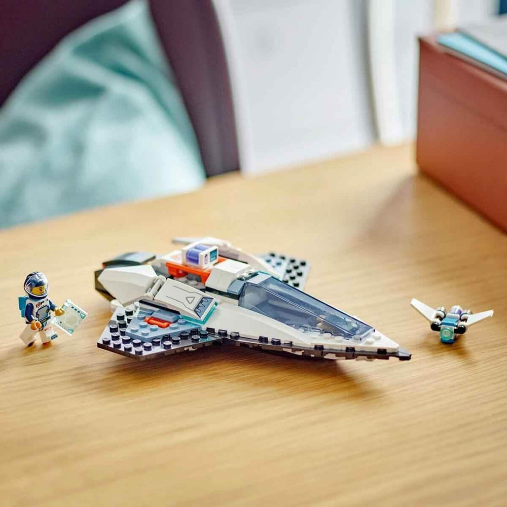 LEGO City Spaceship, space shuttle space toy for children to build, boys and girls from 6 years old, set with astronaut figure 60430 Building sets Besuche den LEGO-Store
