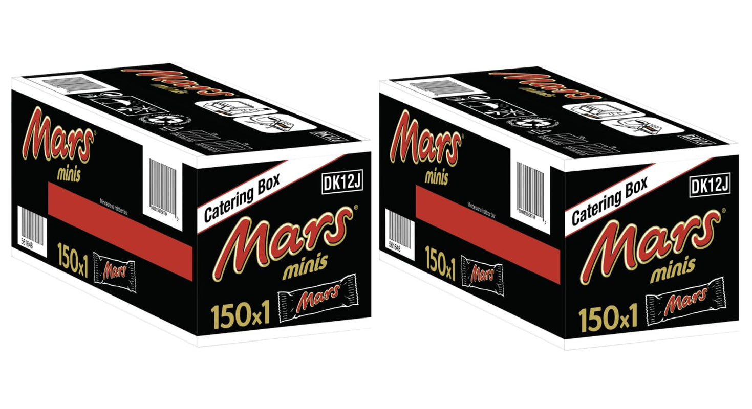 Mars Minis Chocolate Bars | Bulk pack of chocolate | Caramel | 150 x 18g