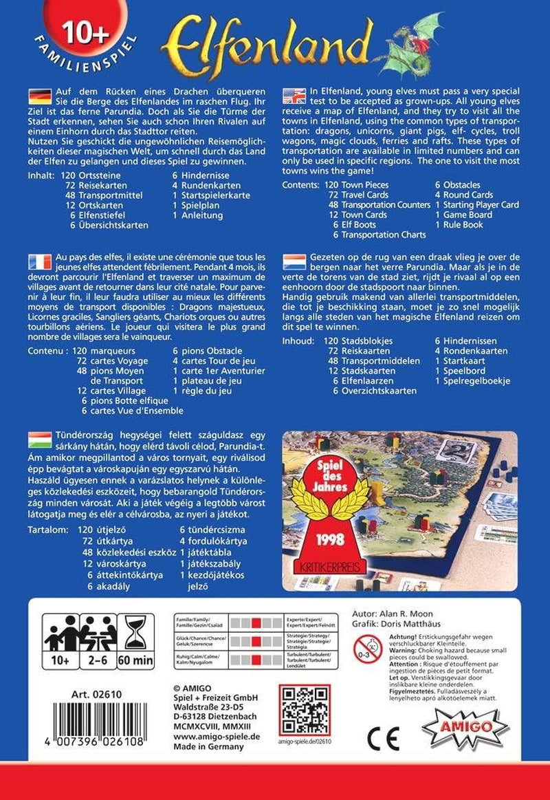 AMI02610 - Elfenland, board game, ages 10+