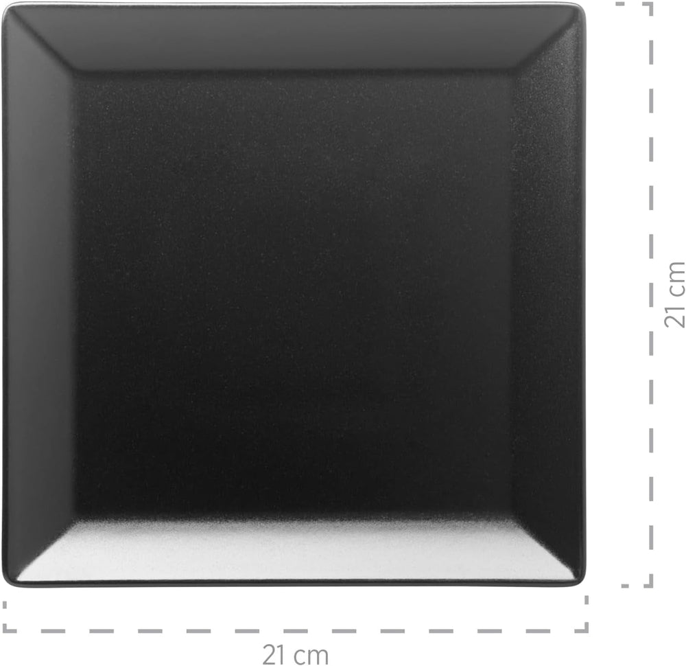 MÄSER Manhattan City, porcelain table service For 6 people, black Tableware sets Naty Shop