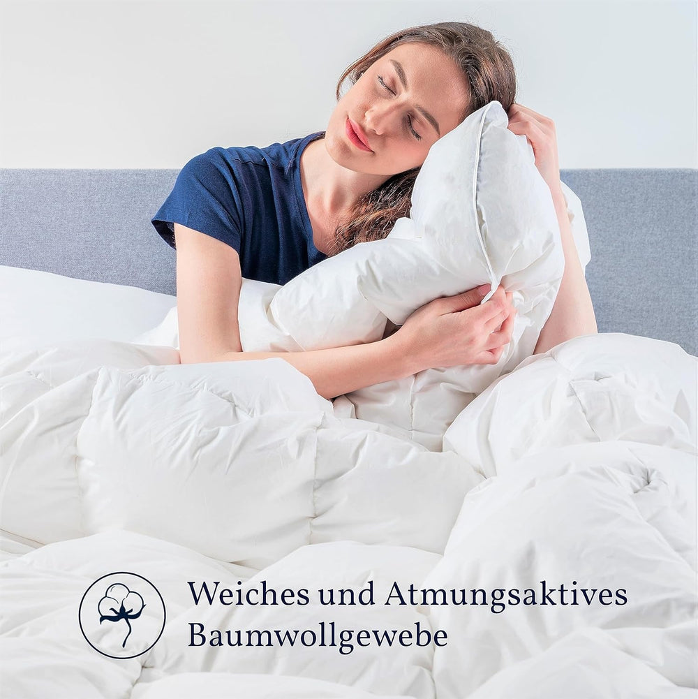 Nordic Paradise - Plapumă confortabilă - 50% puf de rață germană - Plapumă caldă de iarnă - 200X200 Cm Plapumi si pilote Naty Shop