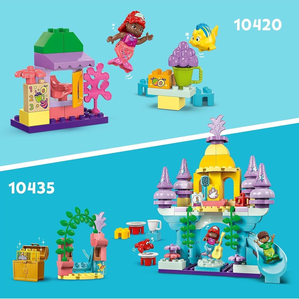 LEGO DUPLO | Disney Ariel's Magical Underwater Palace, educational toy for Ariel the mermaid, underwater castle for children over 2 years old 10435 Building sets Besuche den LEGO-Store