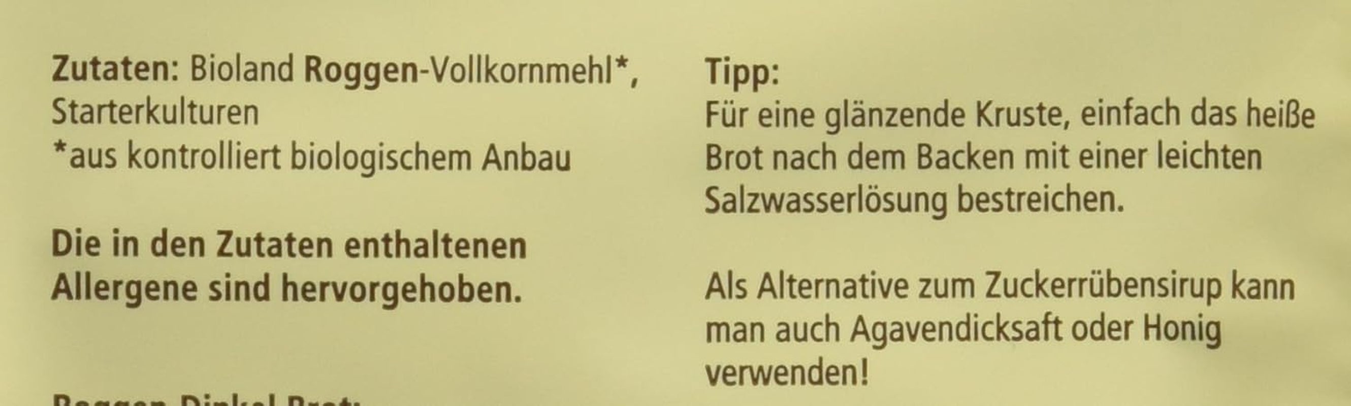 Lecker'S Bio Vollkorn Sauerteig (10 X 30 G) Mixture for baking and cooking Naty Shop