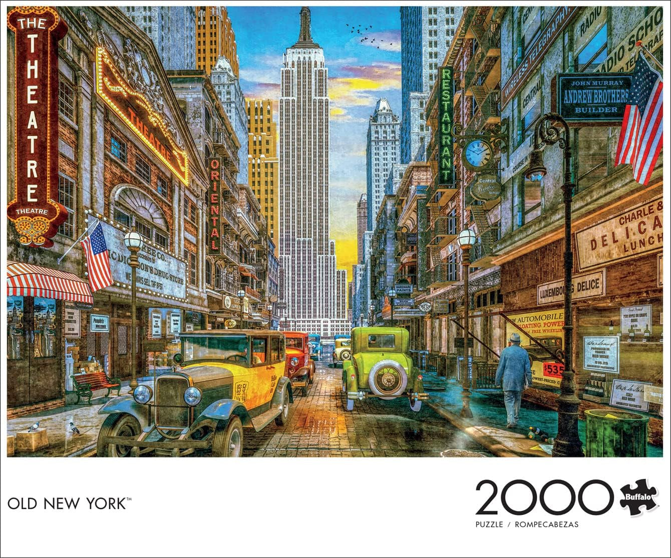 Buffalo Games - Vechiul New York - puzzle jigsaw 2000 piese Puzzle Naty Shop