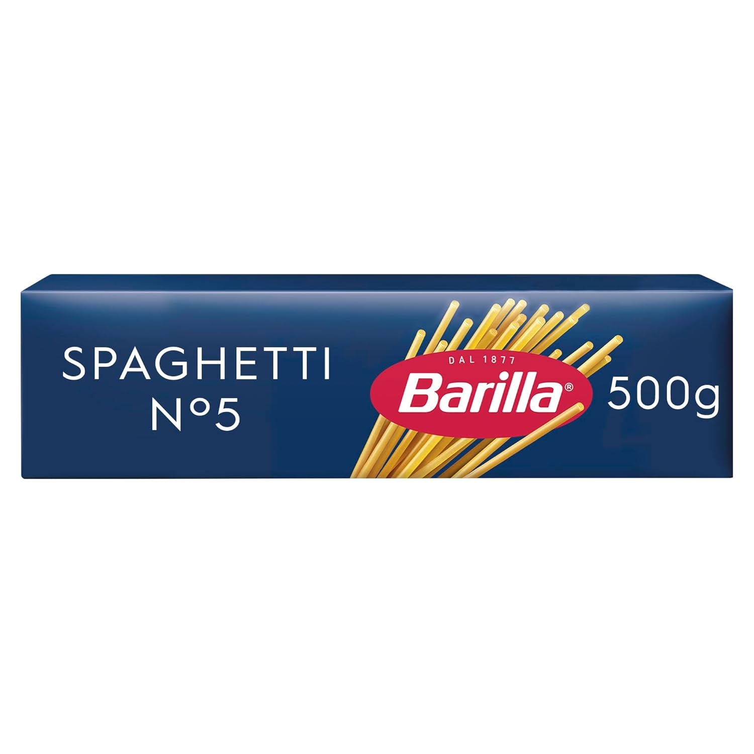 Barilla Pasta Klassische Spaghetti n.5 aus high-quality Hartweizen immer al dente, (1 x 500 g), geschmacklos
